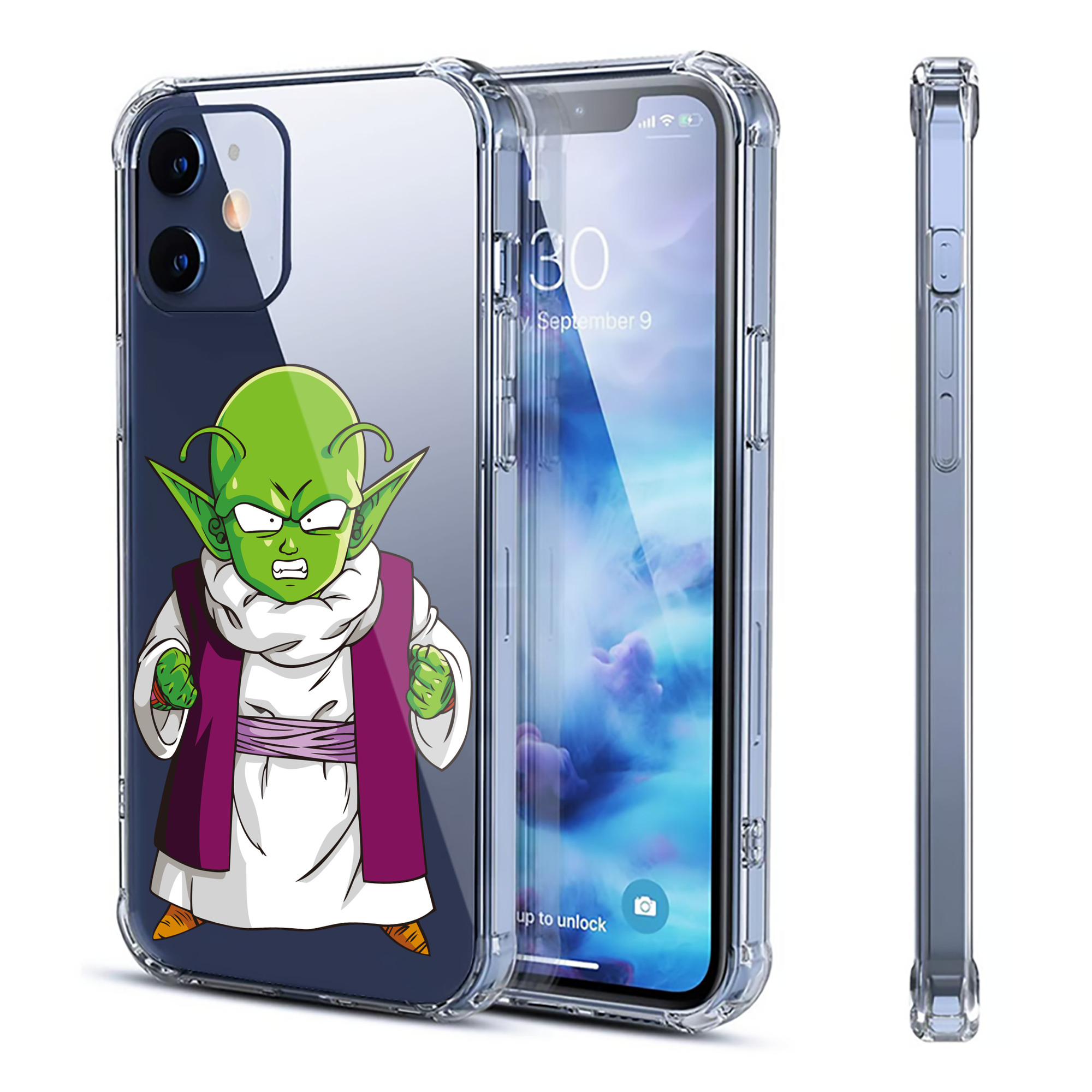 （画像用） ドラゴンボール ピッコロ DRAGON BALL Piccolo 【iPhone 12シリーズ対応】透明スマホケース（クリアソフトケース）